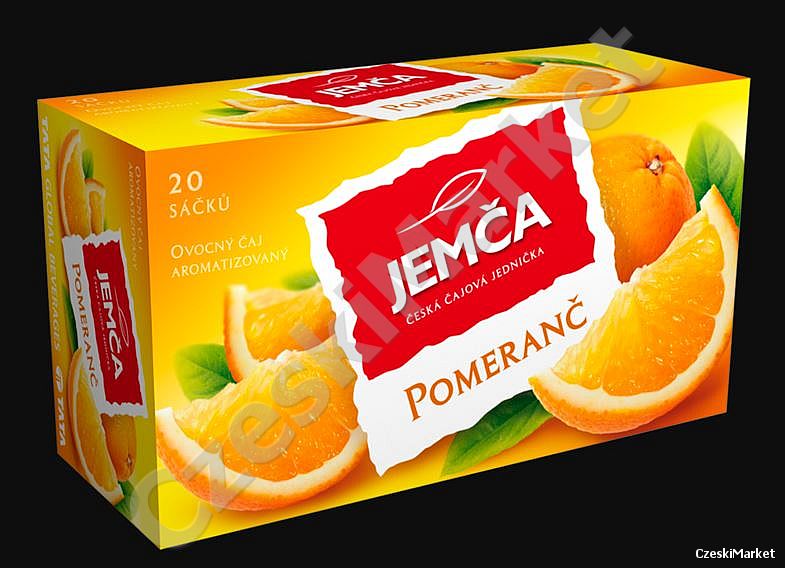Jemca - herbata Pomarańcza - 20 torebek - na zimno i na gorąco