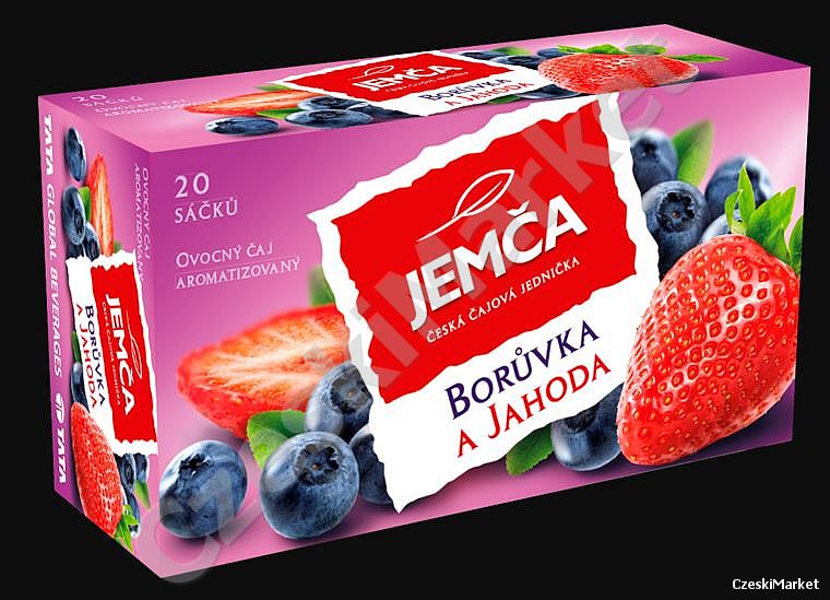 Jemca - Herbata Truskawka i Jagoda / borówka - 20 torebek