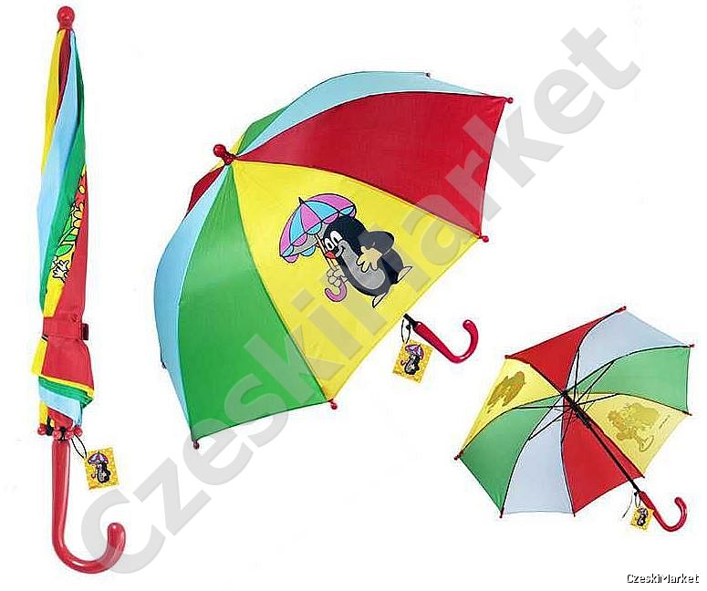 Krecik - parasol dla dzieci - na deszcz albo przeciwsłoneczny, na jesień, zimę, lato