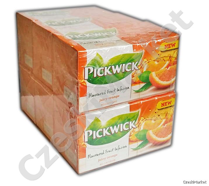 Paczka 6 x Herbata Pickwick Soczysta Pomarańcza - Juicy Orange 6 x 20 szt
