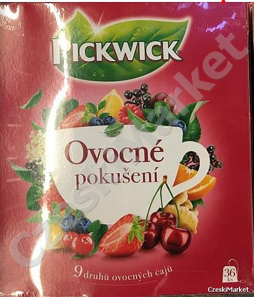 Limitowana Pickwick 36 x kuszenie owocowe Herbata Zestaw Mix 9 smaków 36 szt.torebek