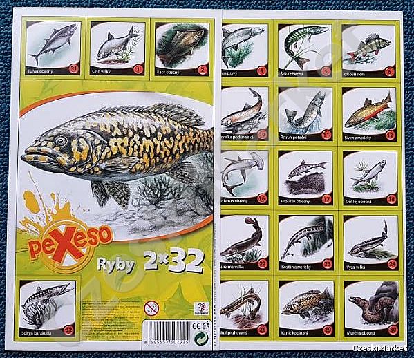 OSTATNIE SZTUKI Pexeso pekseso - Ryby - trudne memo akwarium Wysoki poziom trudności