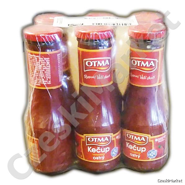 6 x Otma Ketchup, keczup - czeski - OSTRY - 310 g
