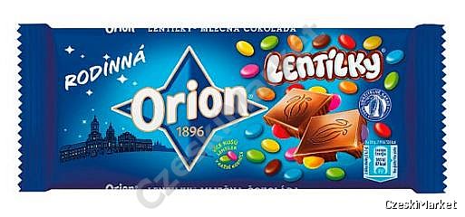 Czekolada mleczna Orion z lentilkami - 150 g - nowość