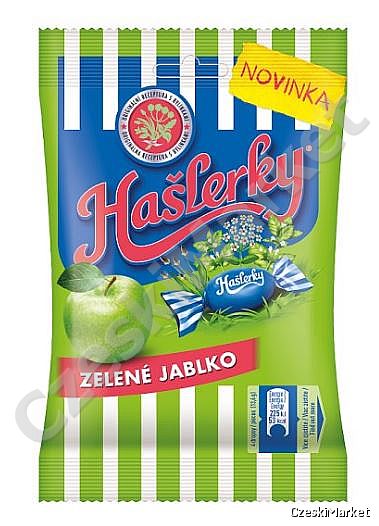 Ziołowe Haslerky - zielone jabłko - 90 g gardło, chrypa