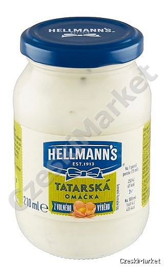 Hellmann's Tatarska omacka omaczka 210 ml sos tatarski lepszy niż majonez