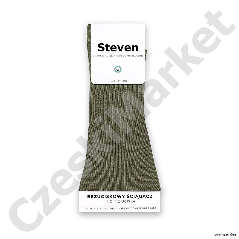 Skarpetki 39-42 oliwkowy kolor bezuciskowe polska firma Steven