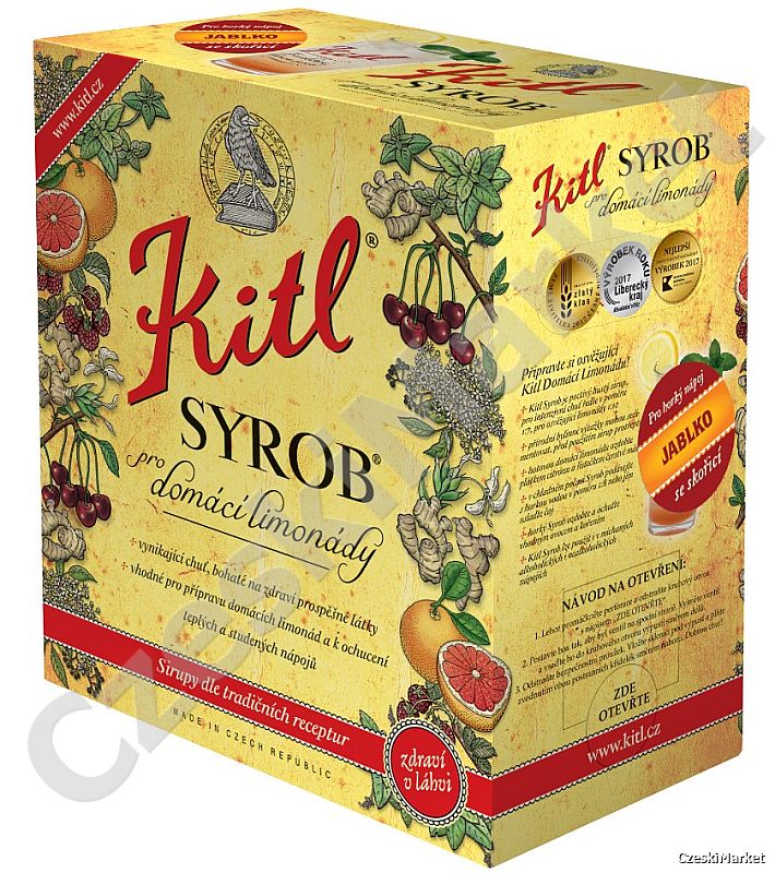 Kitl Syrop, koncentrat 5l jabłko cynamon