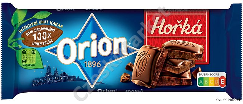 Gorzka 52% czekolada 90 g - kakao - Orion 1896