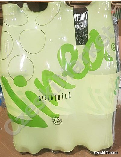 Zgrzewka 6 x Vinea 1,5L zielona biała – niealkoholowy napój gazowany, zielona, wykonany na bazie winogron